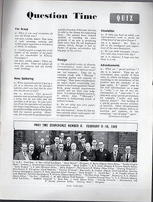 Image du vendeur pour Question Time" VERY VERY VERY RARE CONTRIBITUION in THE KEMSLEY WRITER NO. 8 MARCH, 1949 mis en vente par Far North Collectible Books