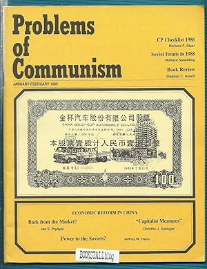 Problems Of Communism : Vol. XXXVIII No. 1 1989