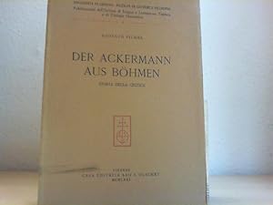 Image du vendeur pour Der Ackermann aus Bhmen. Storia della critica. mis en vente par Antiquariat im Schloss