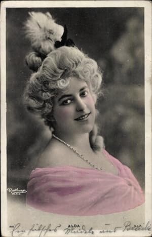 Ansichtskarte / Postkarte Opernsängerin Frances Alda, Portrait