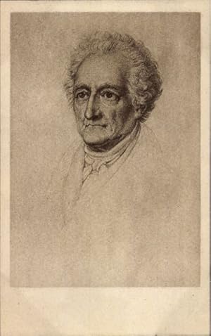 Künstler Ansichtskarte / Postkarte Schwerdtgeburth, Schriftsteller Johann Wolfgang von Goethe, Po...
