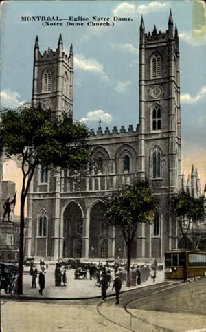 Ansichtskarte / Postkarte Montreal Québec Kanada, Notre Dame, Kirche