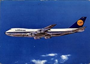 Ansichtskarte / Postkarte Boeing Jet 747, Lufthansa, Deutsches Passagierflugzeug