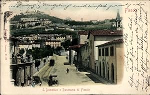 Ansichtskarte / Postkarte Fiesole Toskana, S. Domenico e Panorama di Fiesole - Stengel 11479