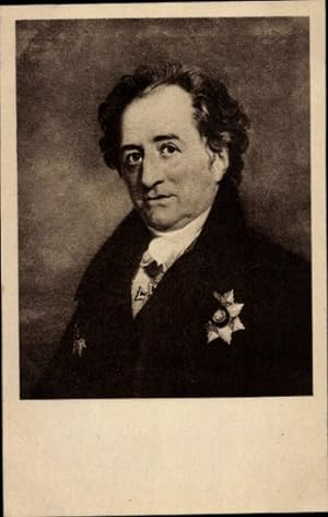 Künstler Ansichtskarte / Postkarte Dawe, Schriftsteller Johann Wolfgang von Goethe, Portrait