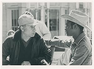 Blazing Saddles (Original photograph of Cleavon Little and Mel Brooks on the set of the 1974 film)