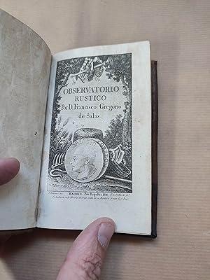 Imagen del vendedor de Observatorio rstico por D. a la venta por LIBRERIA ANTICUARIA LUCES DE BOHEMIA