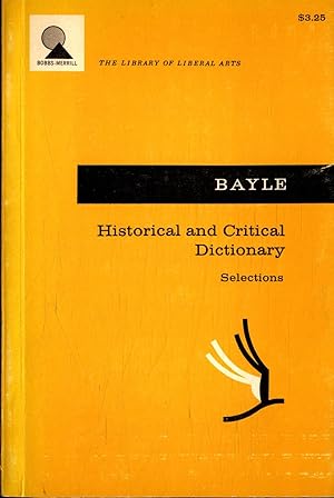 Bild des Verkufers fr Historical and Critical Dictionary: Selections zum Verkauf von avelibro OHG