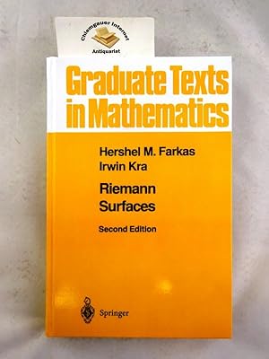 Seller image for Riemann surfaces. Graduate texts in mathematics ; 71 for sale by Chiemgauer Internet Antiquariat GbR