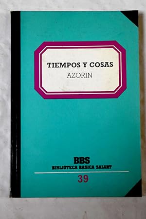 Bild des Verkufers fr Tiempos y cosas zum Verkauf von Alcan Libros