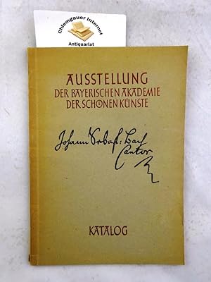 Seller image for Johann Sebast. Bach, Cantor : Ausstellung der Bayerischen Akademie der Schnen Knste, Mnchen Mai-Juni 1950 ; Katalog. for sale by Chiemgauer Internet Antiquariat GbR