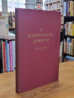 Bild des Verkufers fr LI. Schopenhauer-Jahrbuch fr das Jahr 1970 [Schopenhauer-Jahrbuch, 51. Bd. 1970], im Auftrag der Schopenhauer Gesellschaft, zum Verkauf von Antiquariat Orban & Streu GbR
