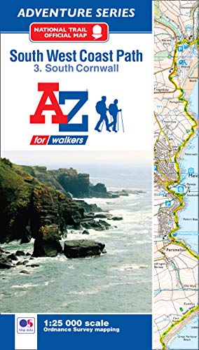 Bild des Verkufers fr SW Coast Path South Cornwall Adventure Atlas: with Ordnance Survey mapping (A -Z Adventure Series) zum Verkauf von WeBuyBooks