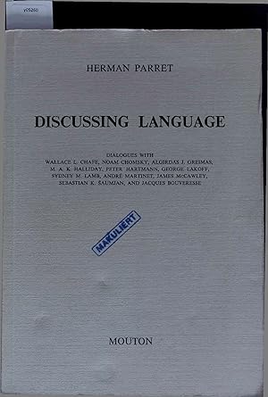 Bild des Verkufers fr Discussing Language. zum Verkauf von Antiquariat Bookfarm