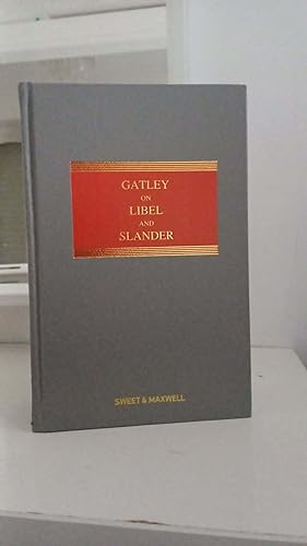 Seller image for Gatley on Libel and Slander 12th ed By Mullis, Parkes & Busuttil for sale by UK LAW BOOK SELLERS LTD
