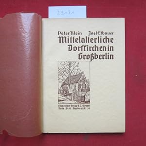Bild des Verkufers fr Mittelalterliche Dorfkirchen in Groberlin. zum Verkauf von Versandantiquariat buch-im-speicher