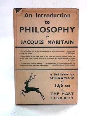 Imagen del vendedor de An Introduction to Philosophy a la venta por World of Rare Books