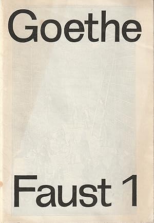 Imagen del vendedor de Programmheft Johann Wolfgang von Goethe FAUST I Premiere 30. September 1968 Spielzeit 1968 / 69 a la venta por Programmhefte24 Schauspiel und Musiktheater der letzten 150 Jahre