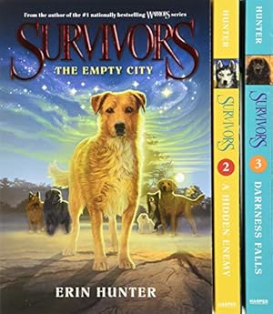 Seller image for Erin Hunter Survivors Series 3 Books Collection Set (Darkness Falls, A Hidden Enemy, The Empty City): The Empty City/A Hidden Enemy/Darkness Falls for sale by WeBuyBooks 2