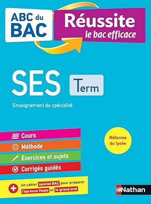 Imagen del vendedor de ABC du BAC - Russite le bac efficace - Sciences Economiques et Sociales - Terminale a la venta por Dmons et Merveilles