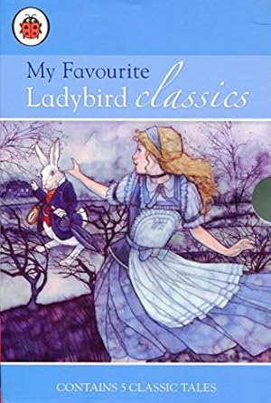 Seller image for MY FAVOURITE LADYBIRD CLASSICS | 5 Book Gift Set | Contains 5 classic tales: 1. Alice in Wonderland 2. Oliver Twist 3. Tales from the Jungle Book 4. Wind in the Willows 5. Treasure Island (RRP: 14.97) for sale by WeBuyBooks