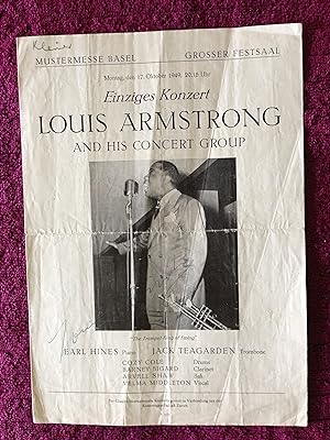 EINSIGES KONZERT - LOUIS ARMSTRONG AND HIS CONCERT GROUP; 10/17/49