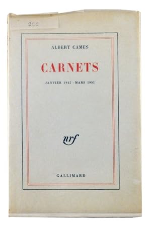 Seller image for Carnets (janvier 1942-mars 1951) for sale by Chlo et Denis Ozanne