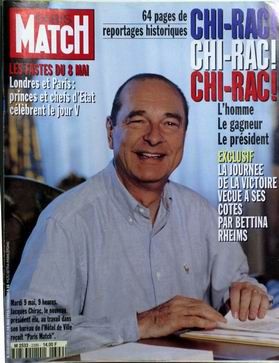 Image du vendeur pour Paris match 2399 Chirac mis en vente par Librairie La cabane aux bouquins