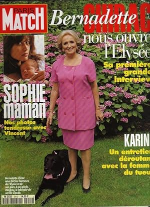 Image du vendeur pour Paris match 2412 Bernadette Chirac Sophie Marceau mis en vente par Librairie La cabane aux bouquins