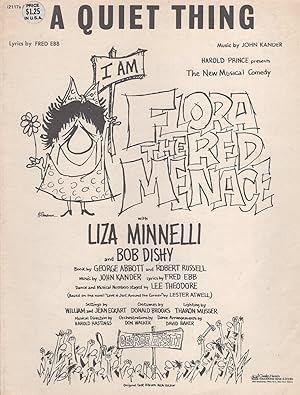 A Quiet Thing Liza Minelli Flora The Red Menace RARE Sheet Music