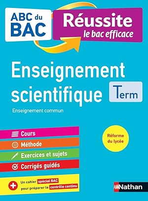 Imagen del vendedor de ABC du BAC Russite Enseignement Scientifique Term a la venta por Dmons et Merveilles