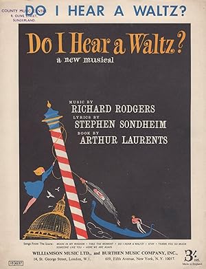 Bild des Verkufers fr Do I Hear A Waltz Richard Rodgers Rare Sheet Music zum Verkauf von Postcard Finder
