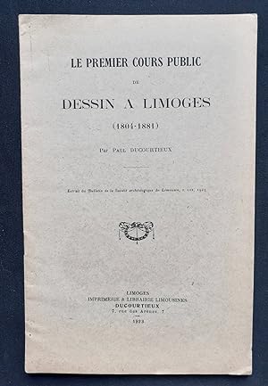 Le premier cours public de dessin à Limoges (1804-1881) -