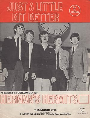 Just A Little Bit Better Hermans Hermits Sheet Music