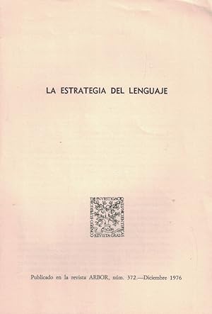 Immagine del venditore per LA ESTRATEGIA DEL LENGUAJE. Separata venduto da Librera Torren de Rueda