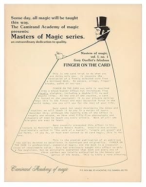 Seller image for The Camirand Academy of Magic: Masters of Magic Series, Vol. 1 No. 1 for sale by Quicker than the Eye