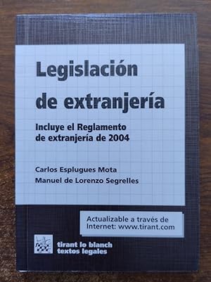 Imagen del vendedor de Legislacin de extranjera. Incluye el Reglamento de extranjera de 2004 a la venta por Librera Ofisierra
