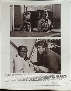 Bild des Verkufers fr Shoot to Kill Lot of Six 8 X 10 Stills 1988 Sidney Poitier, Tom Berenger, Kirstie Alley! zum Verkauf von AcornBooksNH