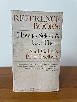 Seller image for Reference Books: How to Select and Use Them for sale by Matthew's Books