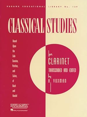 Imagen del vendedor de Classical Studies for Clarinet : Clarinet Method a la venta por GreatBookPrices