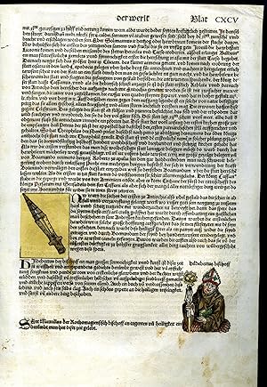 Liber chronicarum [German] Das Buch der Croniken und Geschichten. Handcolored leaf