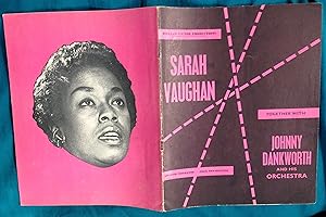 SOUVENIR PROGRAMME: SARAH VAUGHAN TOGETHER WITH JOHNNY DANKWORTH AND HIS ORCHESTRA