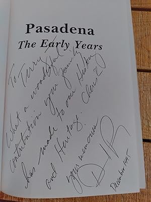 Seller image for Pasadena: The Early Years for sale by Bookmarc's