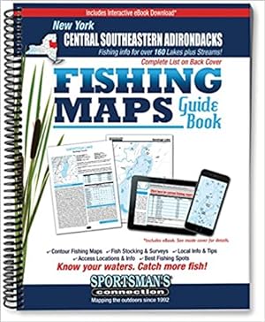 Seller image for Central Southeastern Adirondacks New York Fishing Map Guide for sale by Bulk Book Warehouse