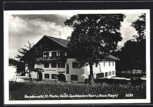 Bild des Verkufers fr Ansichtskarte Gnadenwald, St. Martin, Gasth. Speckbacher v. Karl u. Rosa Mayr zum Verkauf von Bartko-Reher
