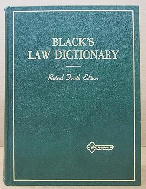 Imagen del vendedor de Black's Law Dictionary Revised Fourth Edition a la venta por Midway Book Store (ABAA)