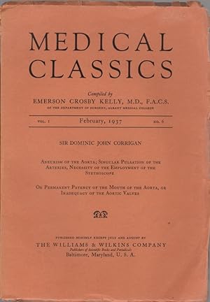 Medical Classics: Vol. I, No. 6, February, 1937
