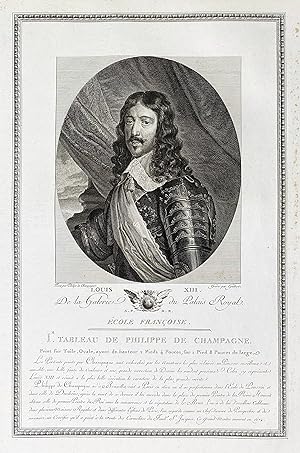Imagen del vendedor de Louis XIII" - Louis XIII roi France Portrait a la venta por Antiquariat Steffen Vlkel GmbH