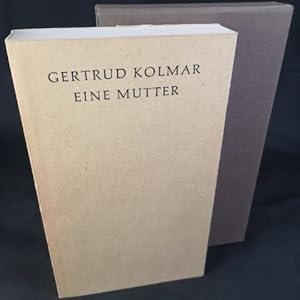 Bild des Verkufers fr Eine Mutter. zum Verkauf von ANTIQUARIAT Franke BRUDDENBOOKS