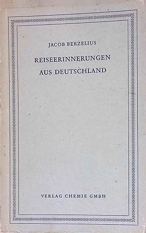 Bild des Verkufers fr Reiseerinnerungen aus Deutschland. zum Verkauf von books4less (Versandantiquariat Petra Gros GmbH & Co. KG)